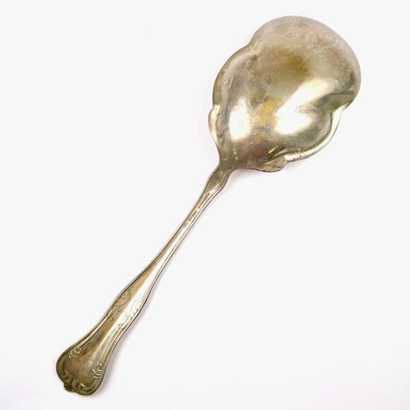 Queen Elizabeth Silverplate Casserole Spoon National Silver Co 8 5/8" 1908 - Picture 4 of 5